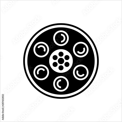 Film Reel Icon, Cinema Movie Reel Icon