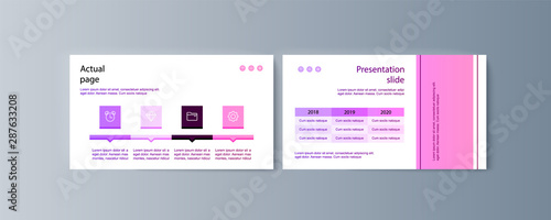 Set of brochures infographics for marketing the promotion goods and services on market