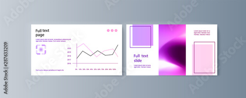 Set of brochures infographics for marketing the promotion goods and services on market