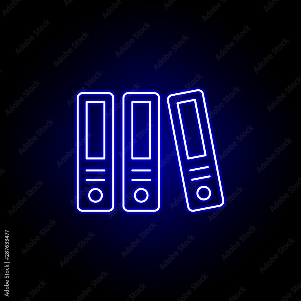 Archive in office line neon icon. Elements of Business illustration line icon. Signs and symbols can be used for web, logo, mobile app, UI, UX Archive in office line neon icon. Elements of Business illustration line icon. Signs and symbols can be used for web, logo, mobile app, UI, UX