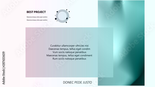 Brochure cover infographics used in marketing and advertising