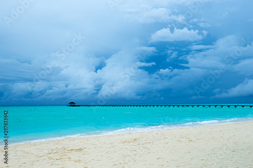 Dark clouds on the ocean