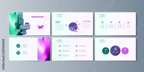 Set of brochures infographics for marketing the promotion goods and services on market