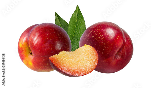 plum on a white background