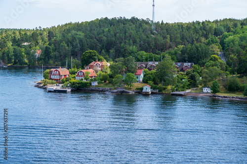 Canvas Print A Small Swedish Village