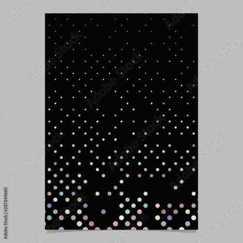 Multicolored abstract dot pattern brochure background - vector stationery template design