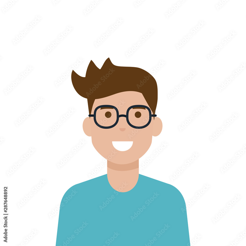 Isolated avatar man vector design