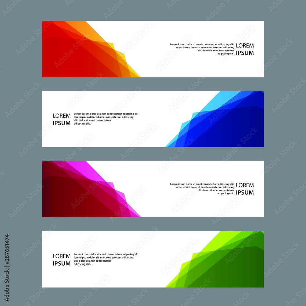 Fototapeta premium Vector Abstract banner web template