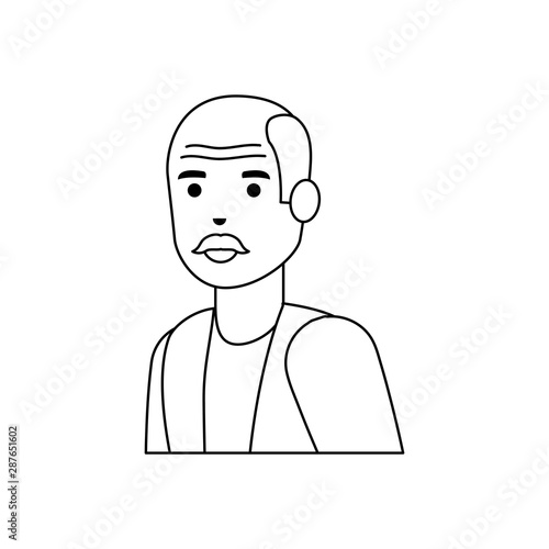 Grandfather cartoon vector design