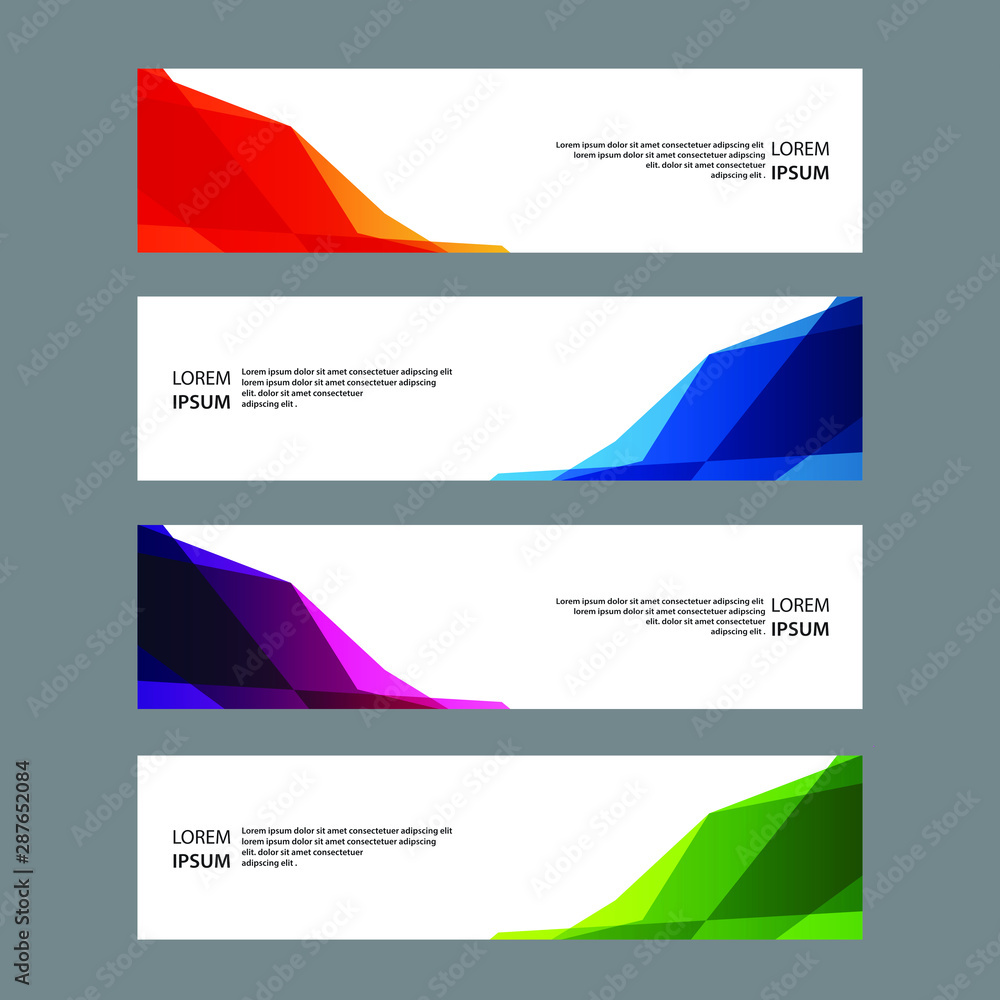 Fototapeta premium Vector Abstract banner web template