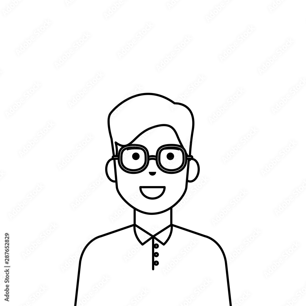 Isolated avatar man vector design