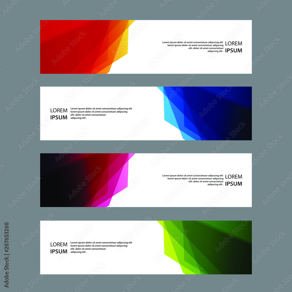 Fototapeta premium Vector Abstract banner web template