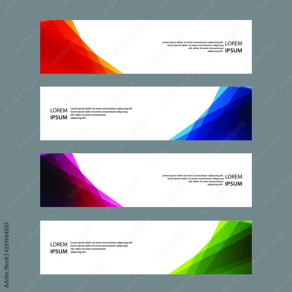 Vector Abstract banner web template Vector Abstract banner web template