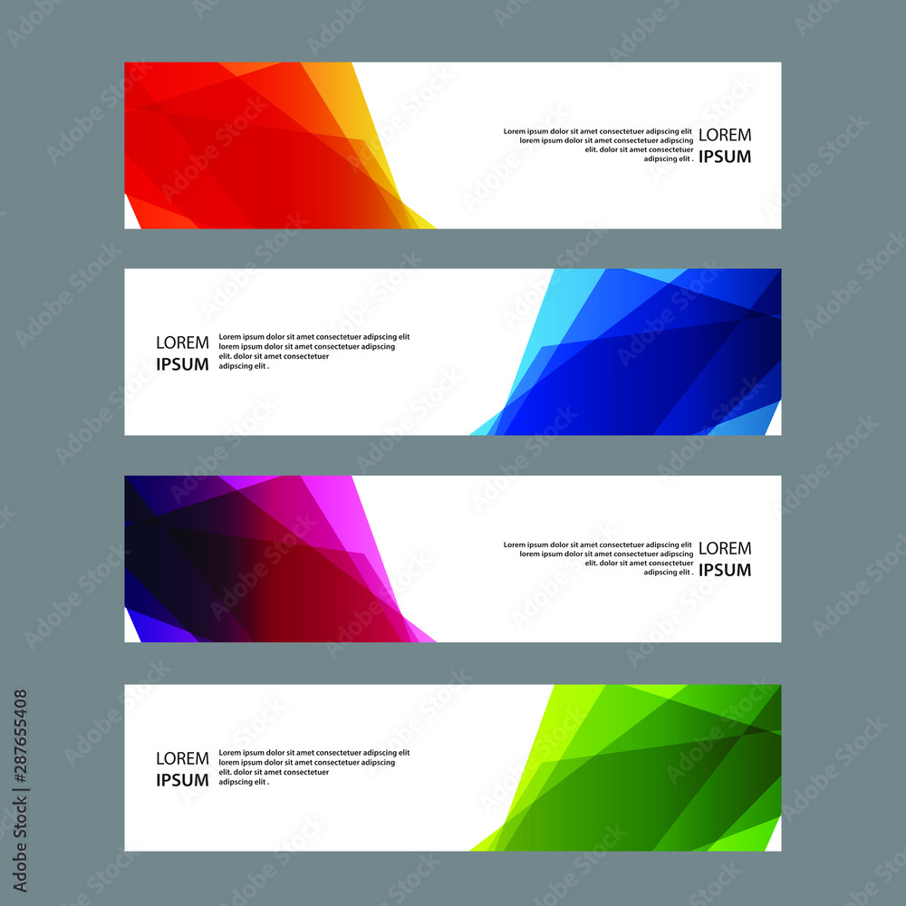 Fototapeta premium Vector Abstract banner web template