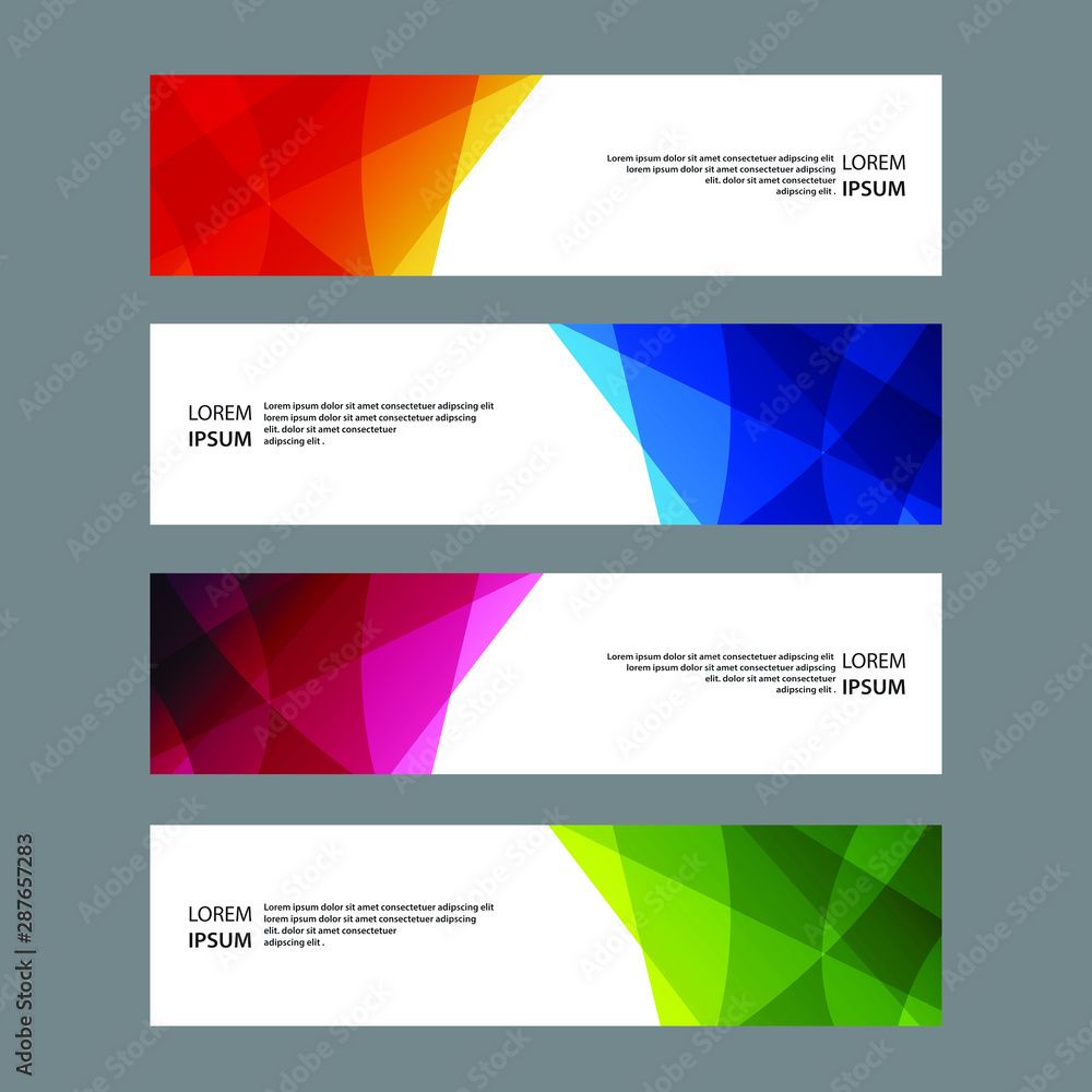 Fototapeta premium Vector Abstract banner web template