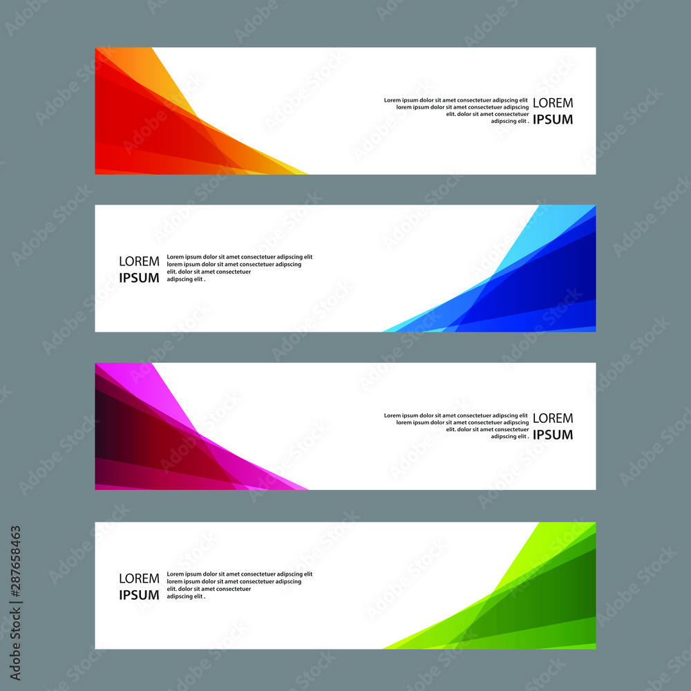 Vector Abstract banner web template Vector Abstract banner web template