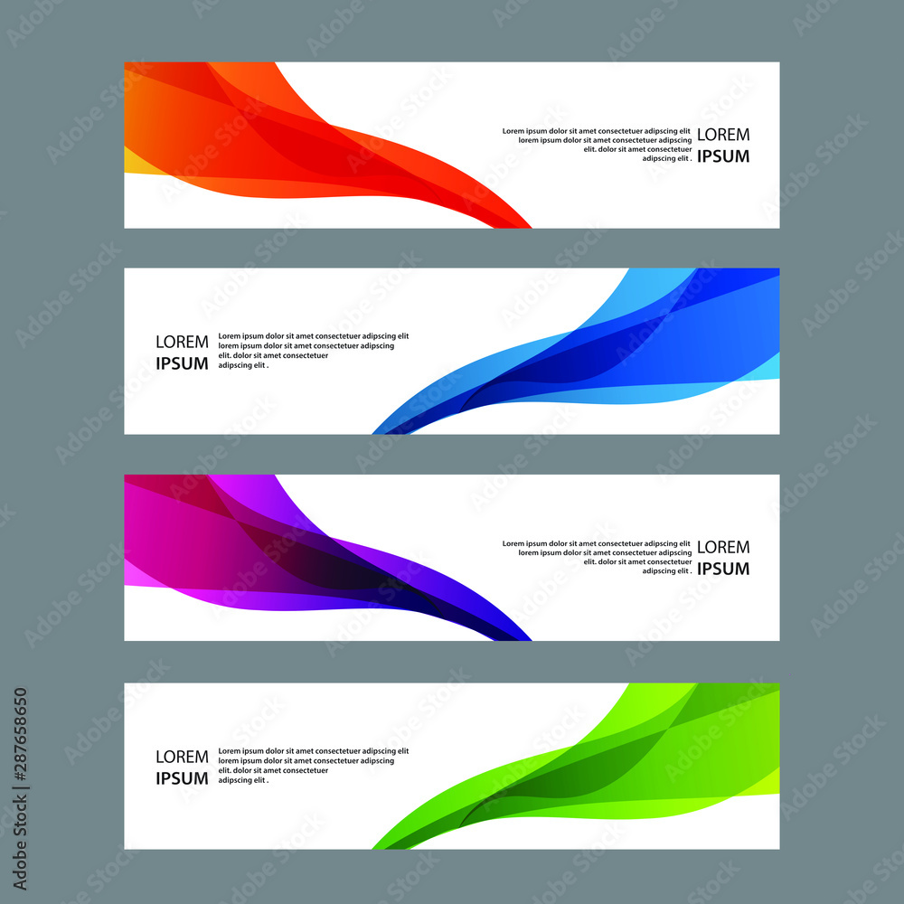 Fototapeta premium Vector Abstract banner web template