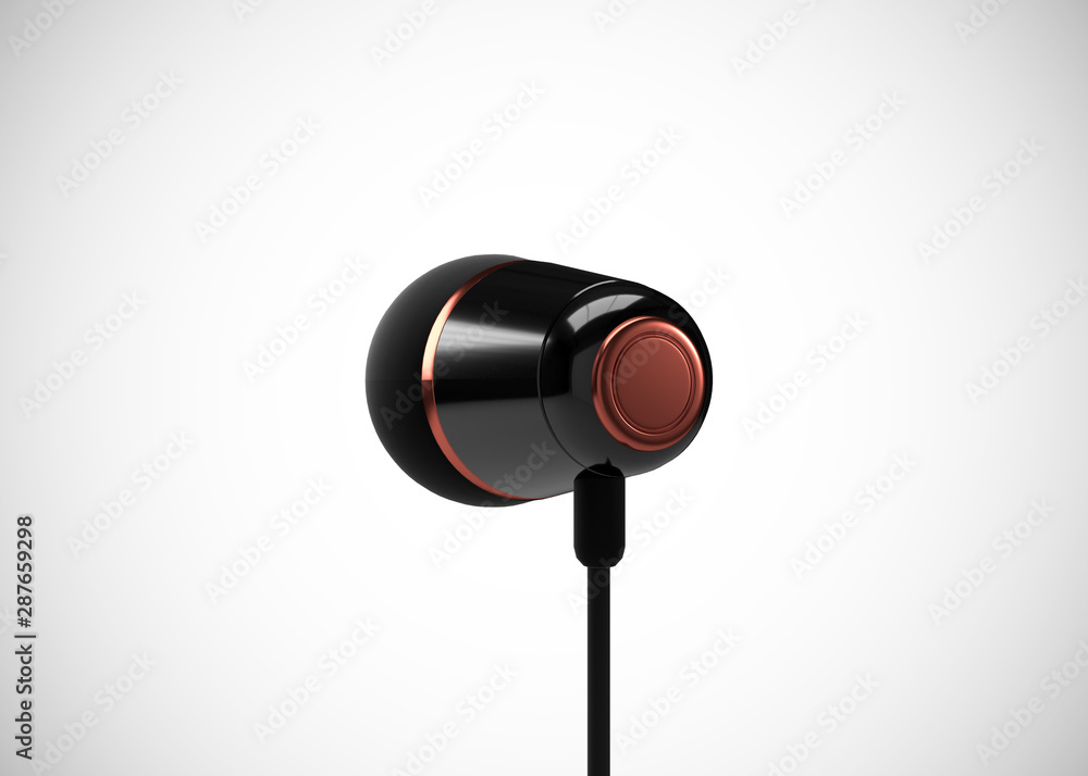 Headphone In-Ear Earphone Wireless 3D Render Headphone In-Ear Earphone Wireless 3D Render