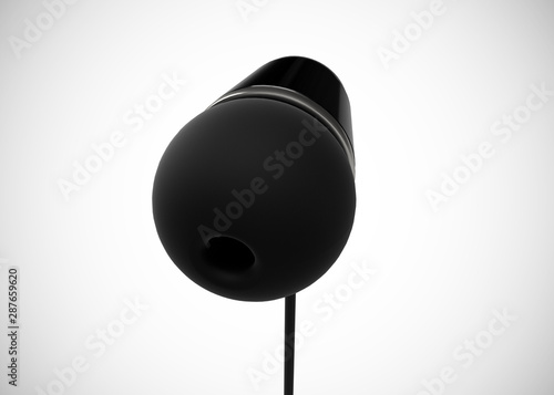 Headphone In-Ear Earphone Wireless 3D Render © Nermin