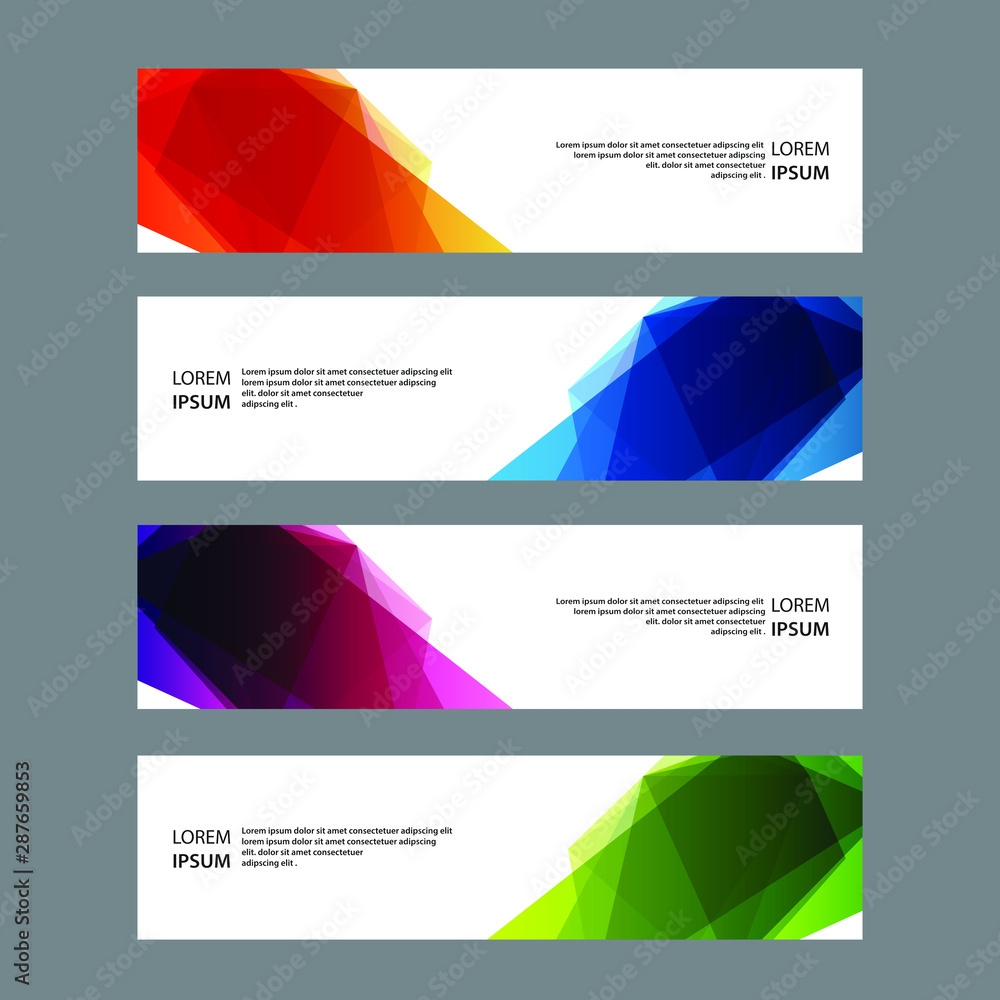 Fototapeta premium Vector Abstract banner web template