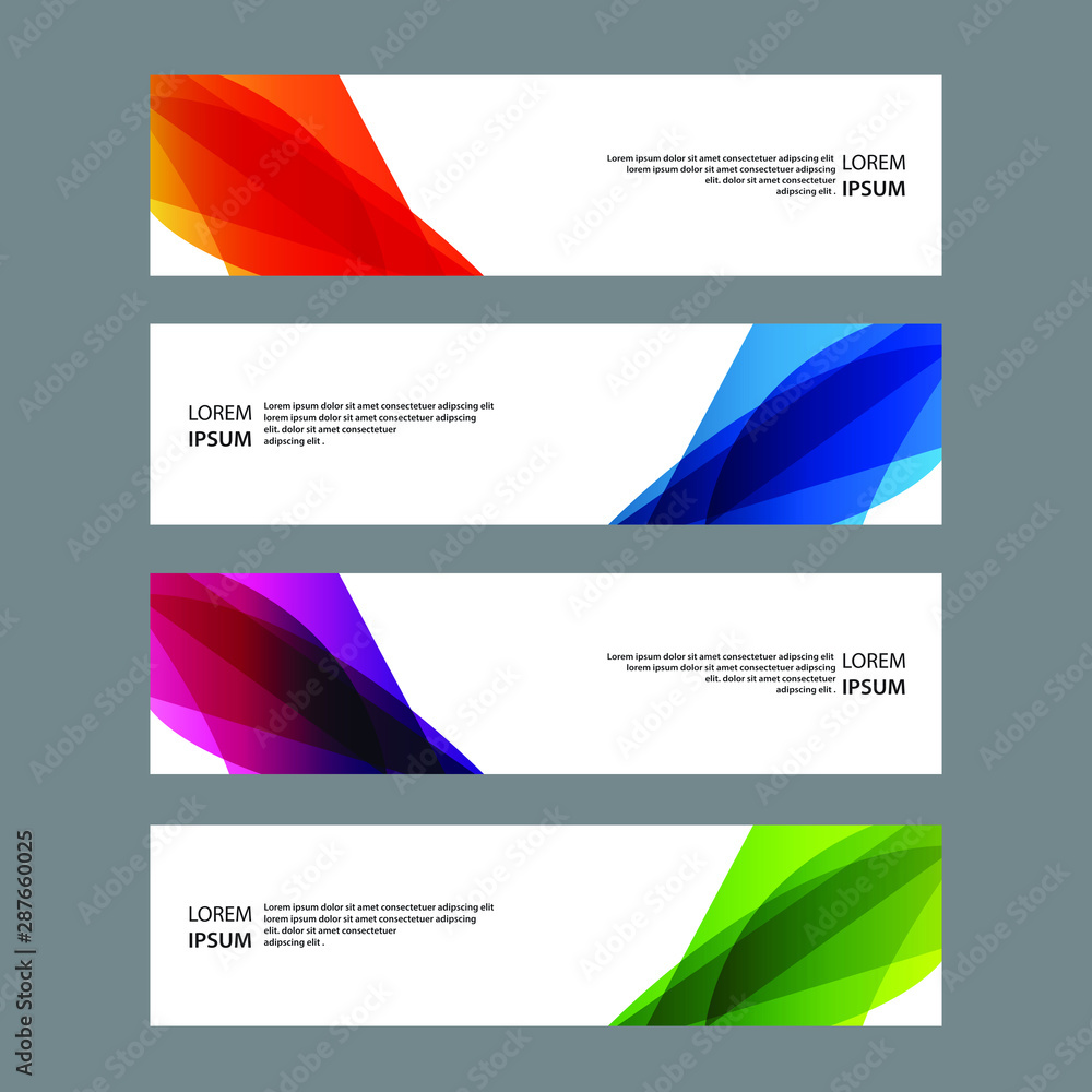 Fototapeta premium Vector Abstract banner web template