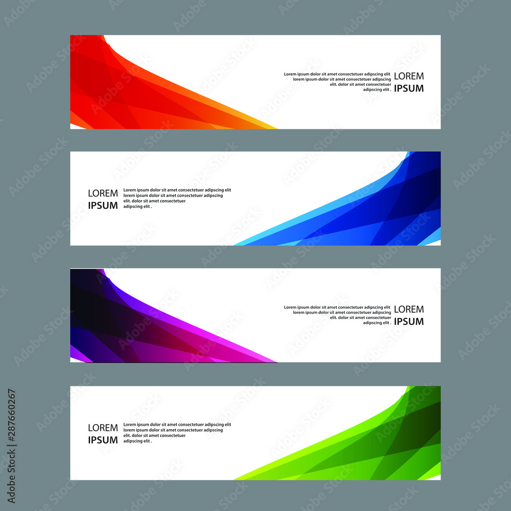 Vector Abstract banner web template Vector Abstract banner web template