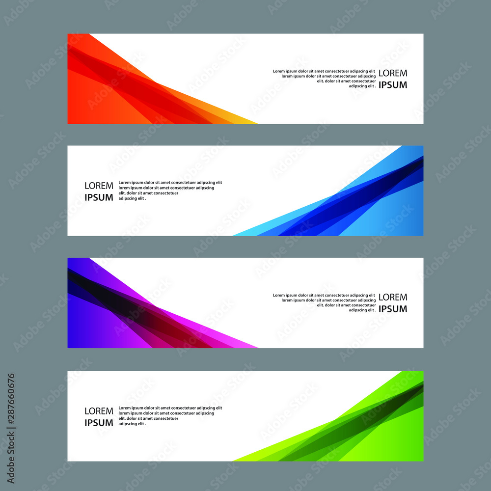 Vector Abstract banner web template Vector Abstract banner web template