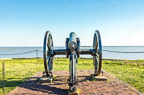 Civil War Cannon at Fort Sumter, South Carolina photo