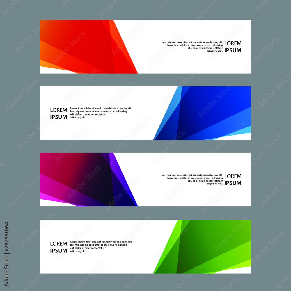 Fototapeta premium Vector Abstract banner web template