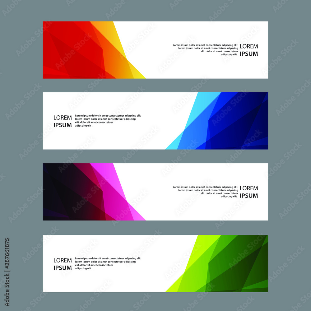 Fototapeta premium Vector Abstract banner web template