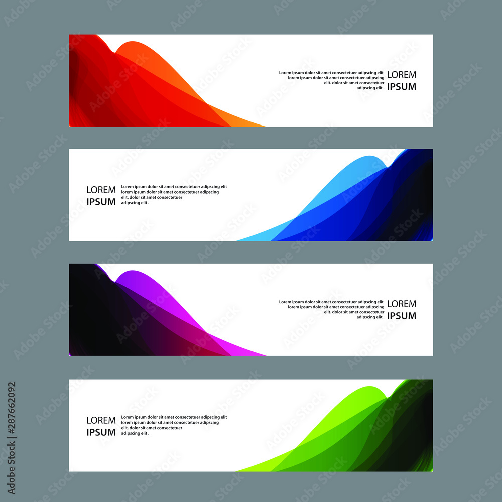 Fototapeta premium Vector Abstract banner web template