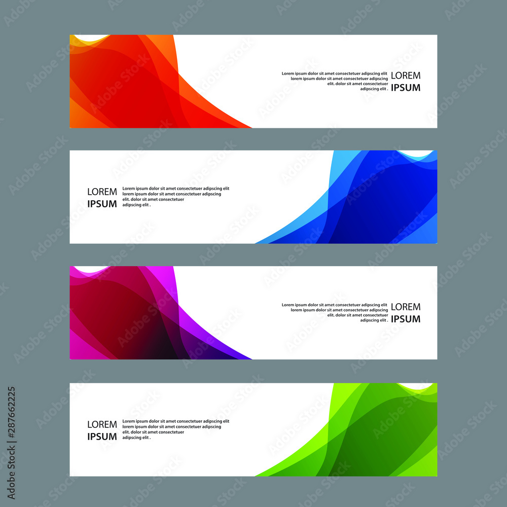 Fototapeta premium Vector Abstract banner web template