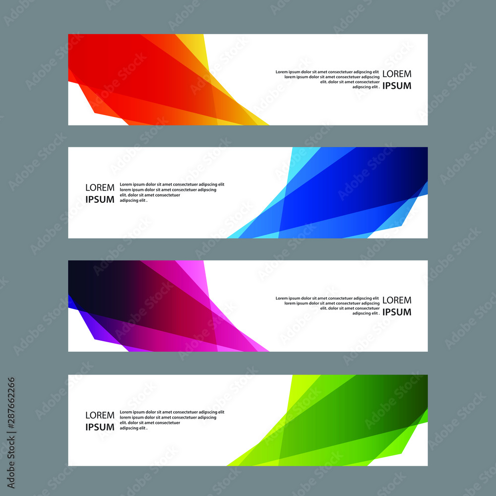 Fototapeta premium Vector Abstract banner web template