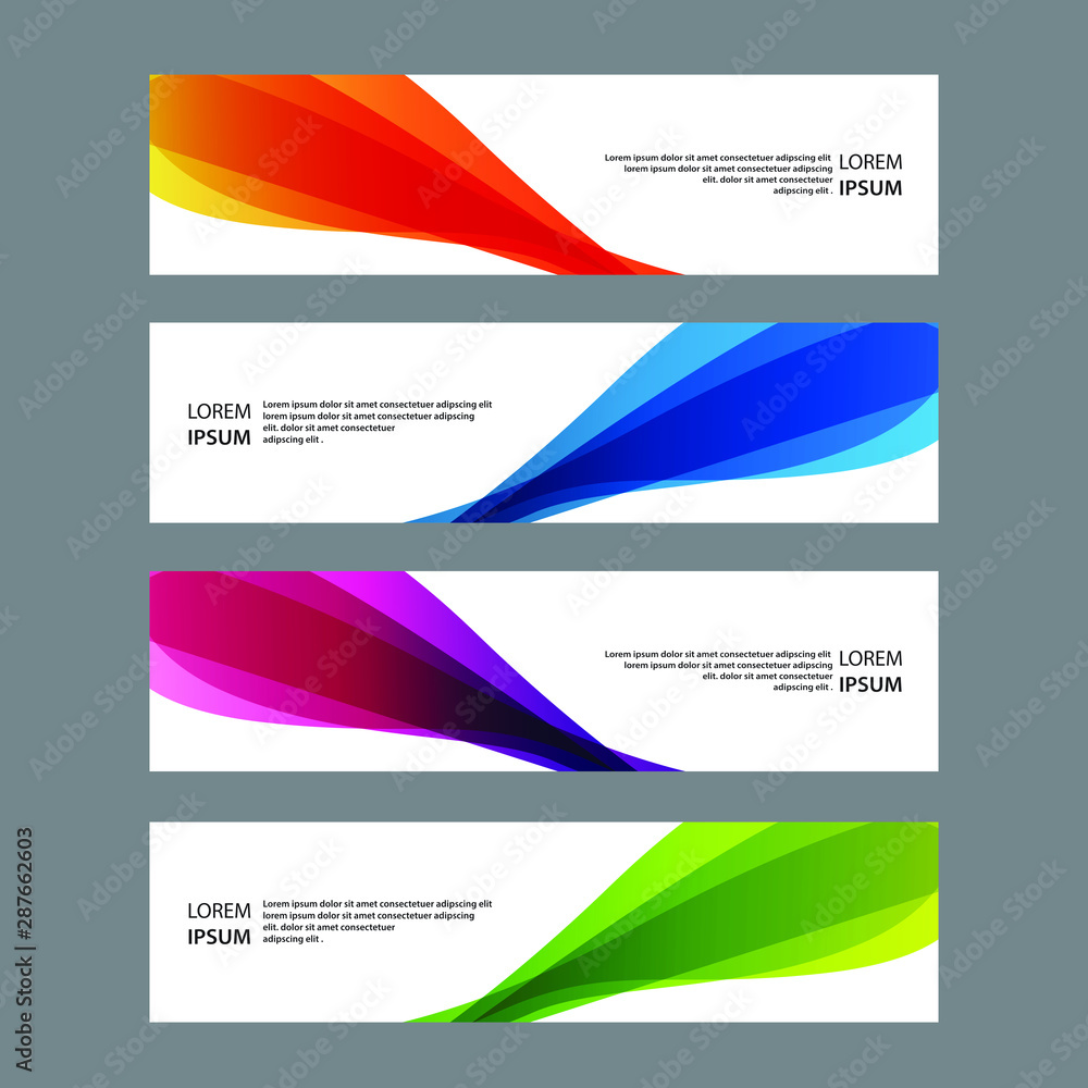 Fototapeta premium Vector Abstract banner web template