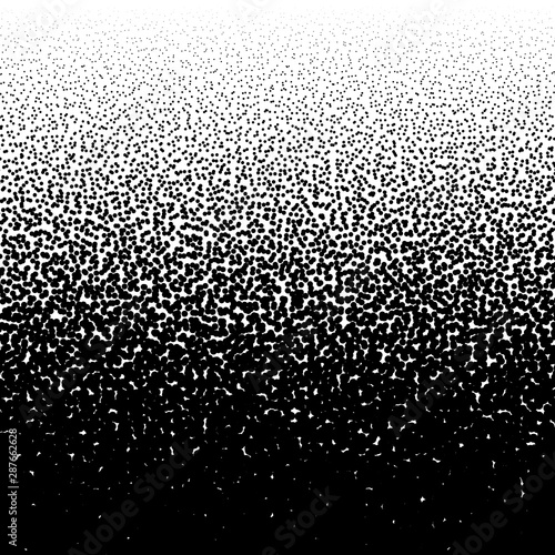 Random circles, dots noise half-tone pattern. Speckles, dotted background. Pointillist, pointillism texture. Scatter, dispersion design. Particles abstract geometric illustration