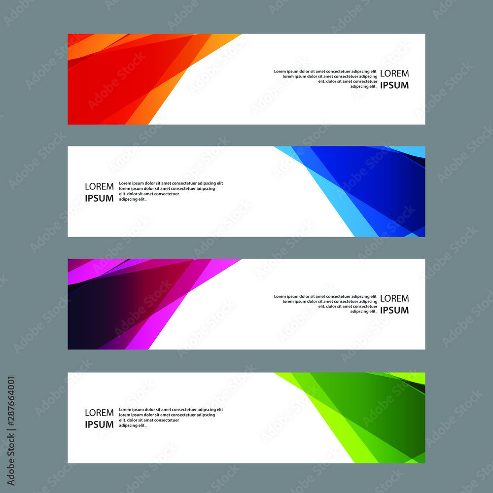 Vector Abstract banner web template Vector Abstract banner web template