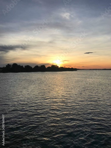 sunset on the lake © Lauren