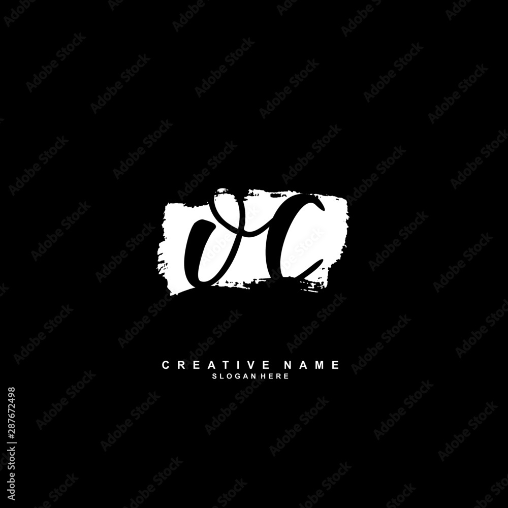 O C OC Initial logo template vector. Letter logo concept with background template. O C OC Initial logo template vector. Letter logo concept with background template.