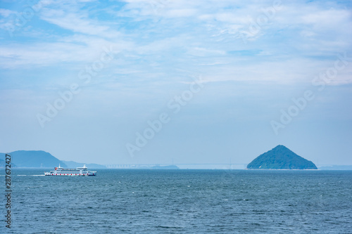 The view from Naoshima island 