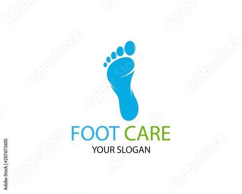 Foot care logo or icon template vector design