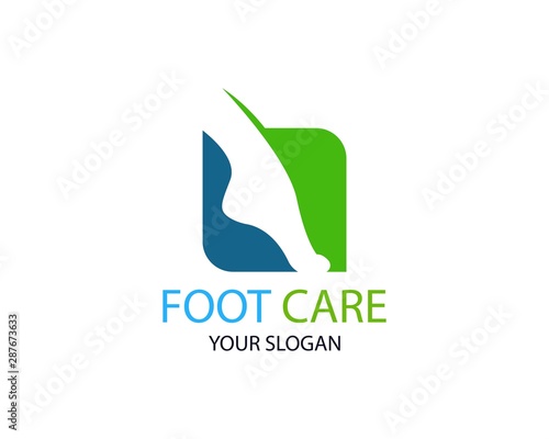 Foot care logo or icon template vector design