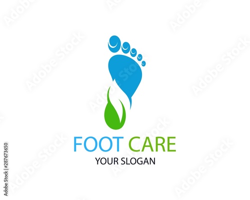 Foot care logo or icon template vector design