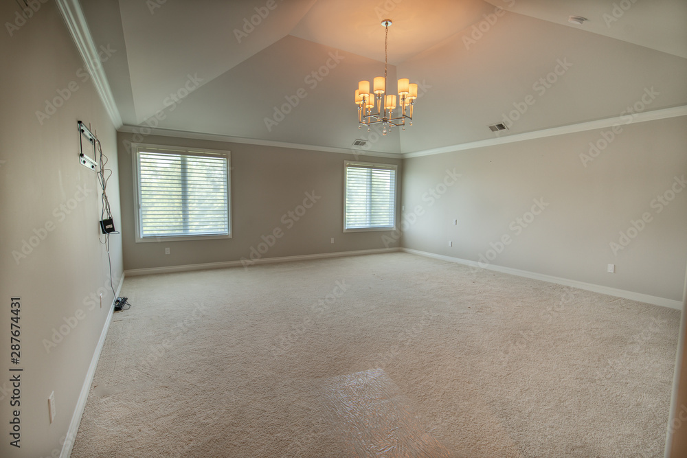Fototapeta premium master bedroom is empty and ready for your bedroom set