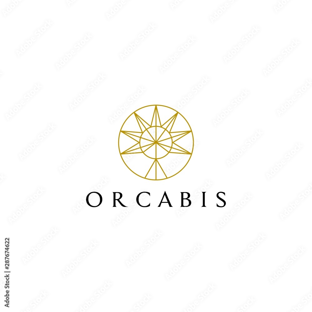 cannabis leaf combination with circle logo cannabis leaf combination with circle logo