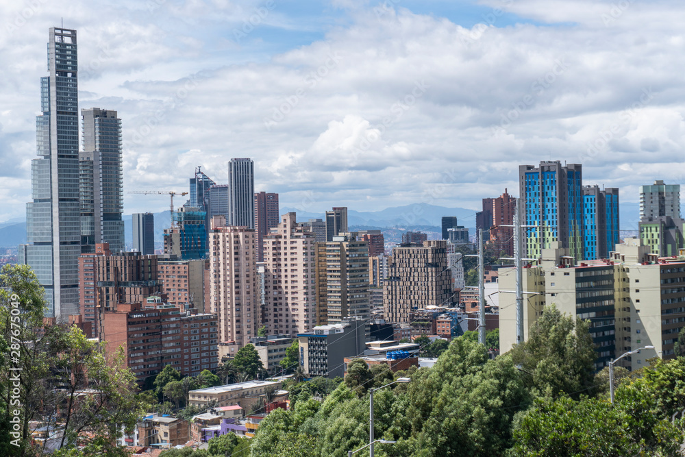 Obraz premium Widok na Bogotę