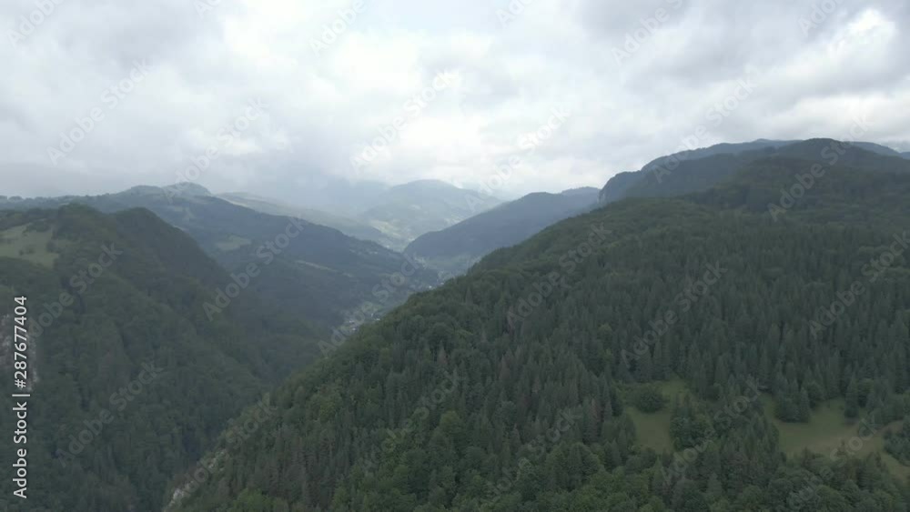 Carpathian area on a cloudy day Carpathian area on a cloudy day