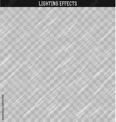 Rain realistic effect . Rain and snow isolated realistic . Downpour, rain weather rainfall . Natural effect with rain.