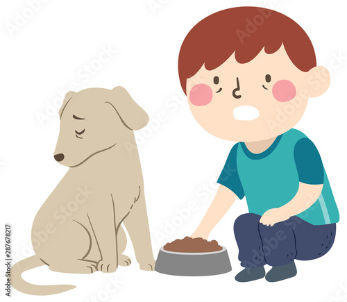 Kid Boy Pet Dog Dying Loss ...