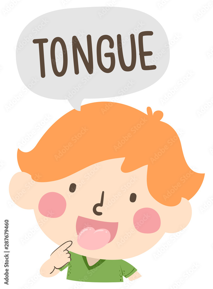 tongue clipart for kids