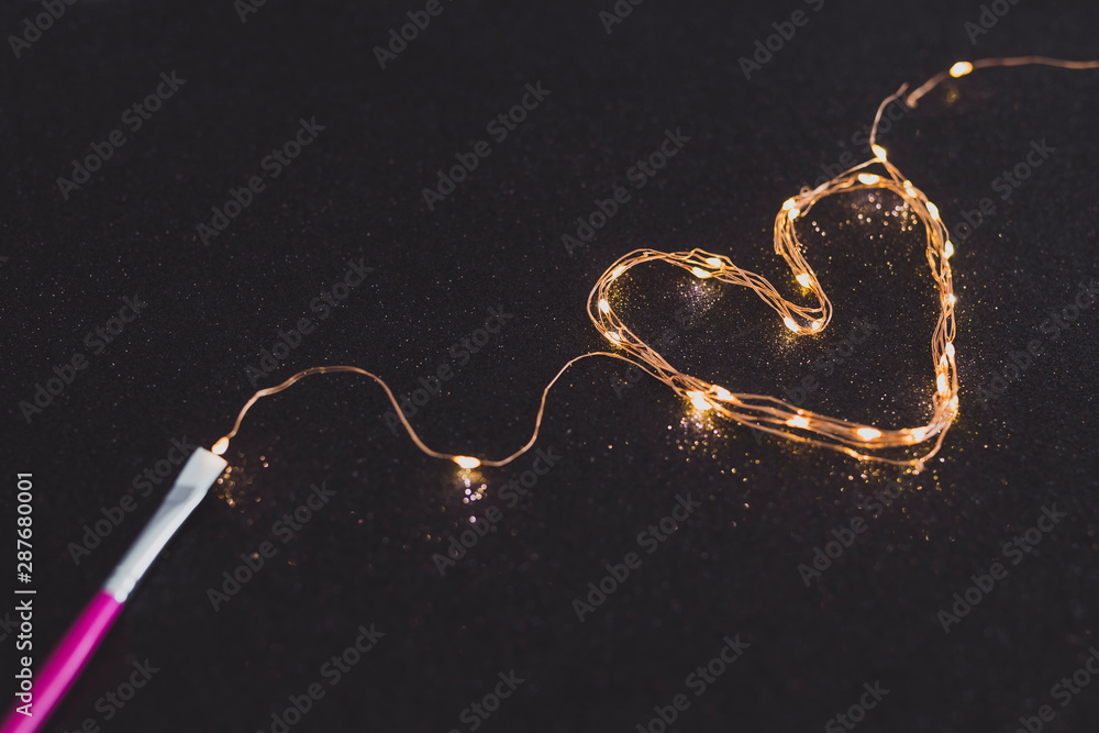 paintbrush painting with light with a set of string led lights paintbrush painting with light with a set of string led lights
